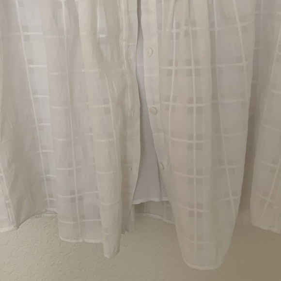 Anthropologie Current Air white blouse - Picture 3 of 9